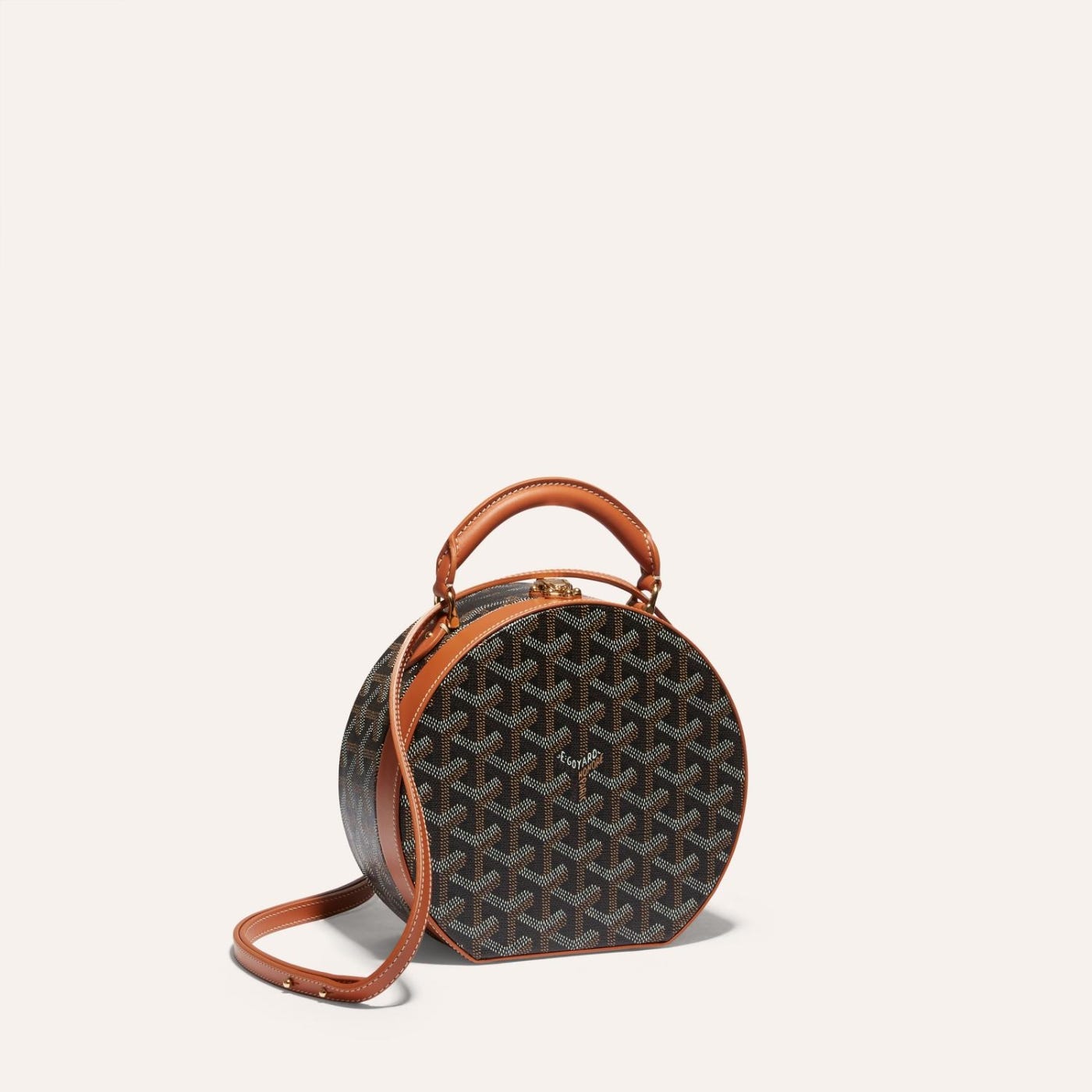 Goyard The Alto Hatbox Trunk Bag Black and Brown - Image 1